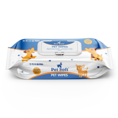 Pet Soft влажные салфетки для животных 100шт в упаковке