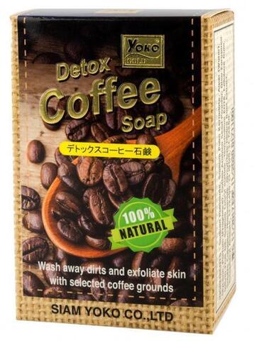 Мыло антицеллюлитное с кофе Yoko Gold Detox Coffee Soap, 80 гр