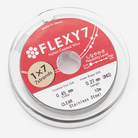Японский ювелирный тросик FLEXY 7 диаметр 0,45мм, цвет 