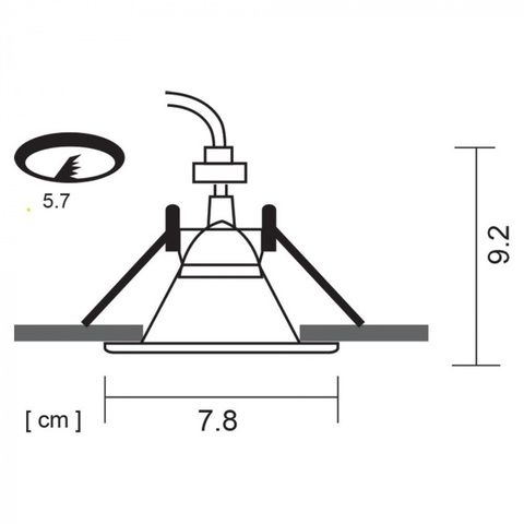 Встраиваемый светильник Arte Lamp GRUS A6668PL-1WH