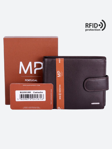 B225018R Castanho - Портмоне с RFID защитой MP