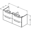 Тумба под раковину 120 см Ideal Standard Tempo E0539WG