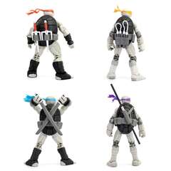 Набор фигурок BST AXN: Teenage Mutant Ninja Turtles (IDW Comic Black & White) (SDCC 2023 Exc)