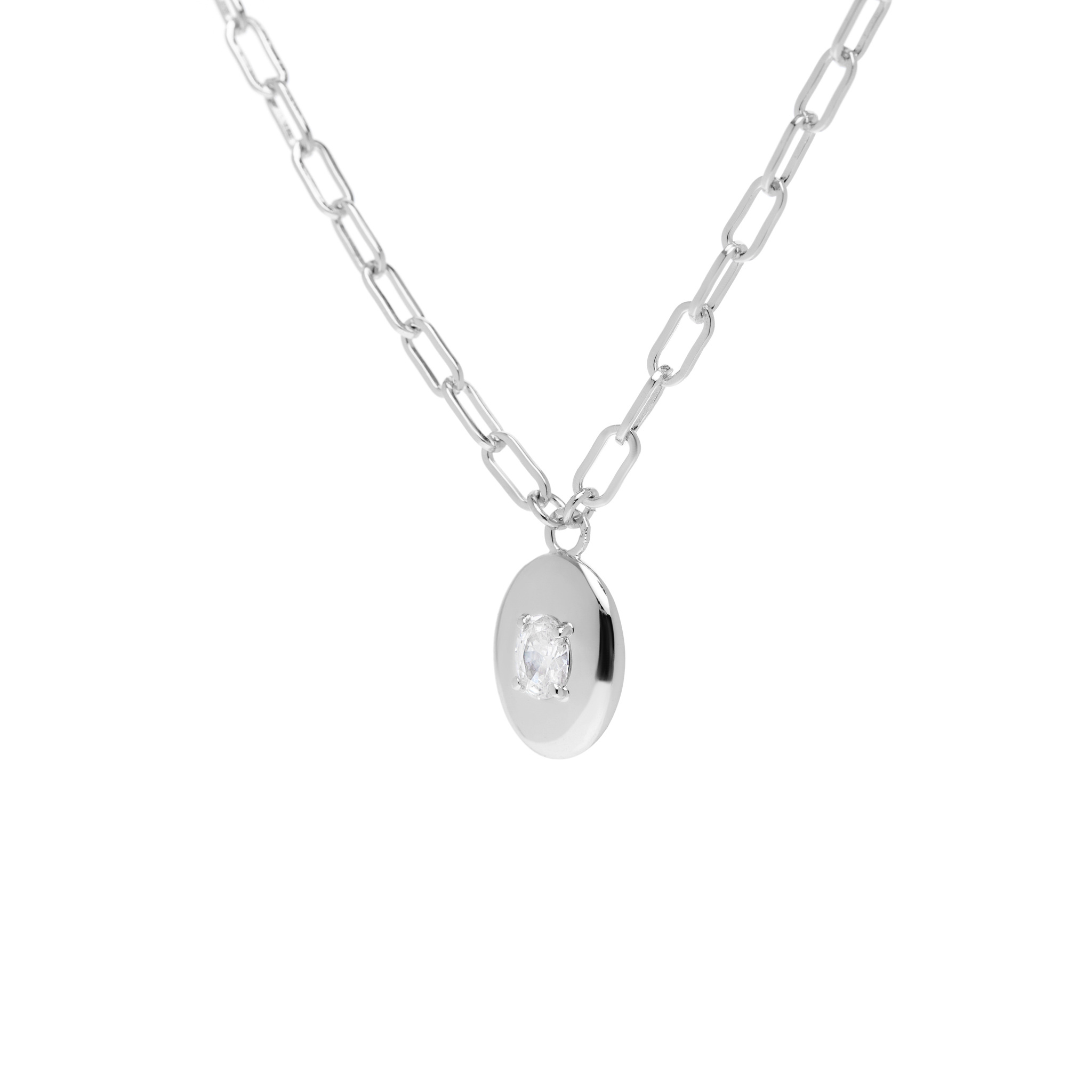 Колье Stone Orb Pendant Necklace – Silver