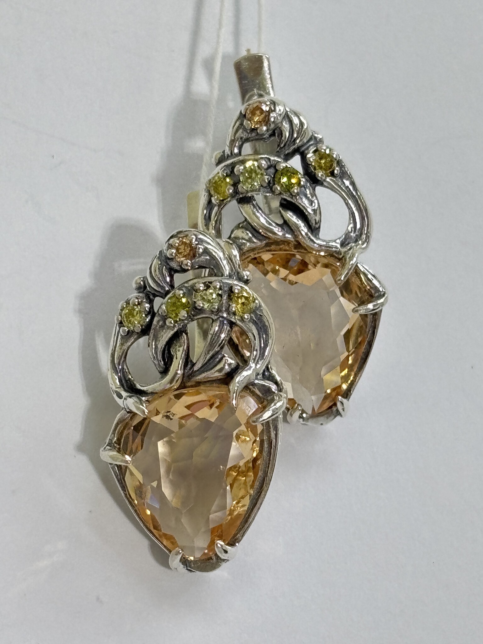 Сангрия (серьги из серебра)