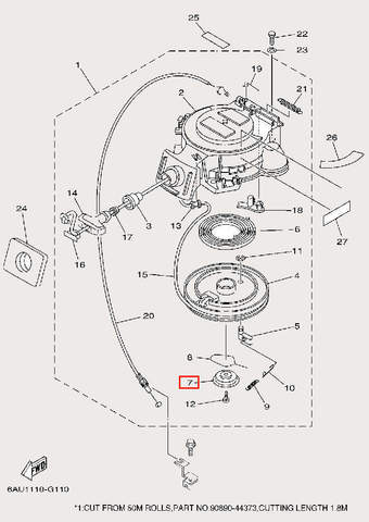 Тарелка привода для лодочного мотора F9,9 Sea-PRO