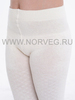 Колготки ажурные из шерсти мериноса Norveg Casual Offwhite детские