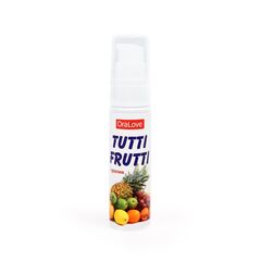 Гель-смазка Tutti-frutti со вкусом тропических фруктов - 30 гр. - 