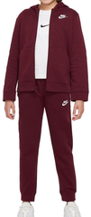 Детский теннисный костюм Nike Boys NSW Track Suit BF Core - dark beetroot/dark beetroot/white
