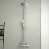 Ideal Standart A7701AA CERATHERM T25 Душевая система с телескопической штангой в комплекте с термостатическим смесителем для душа (монтаж на стандартных эксцентриках, термостатический картридж IS, новая технология, затворы на керамических дисках G1/2
