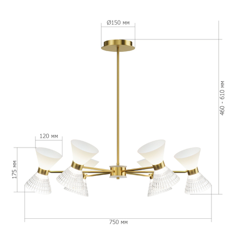 Светильник подвесной ST Luce Spirit SL2004.303.12