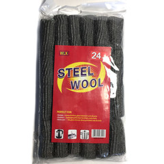 Набор губок из металлической шерсти Steel Wool, 24 шт