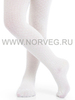 Колготки ажурные из шерсти мериноса Norveg Casual Offwhite детские