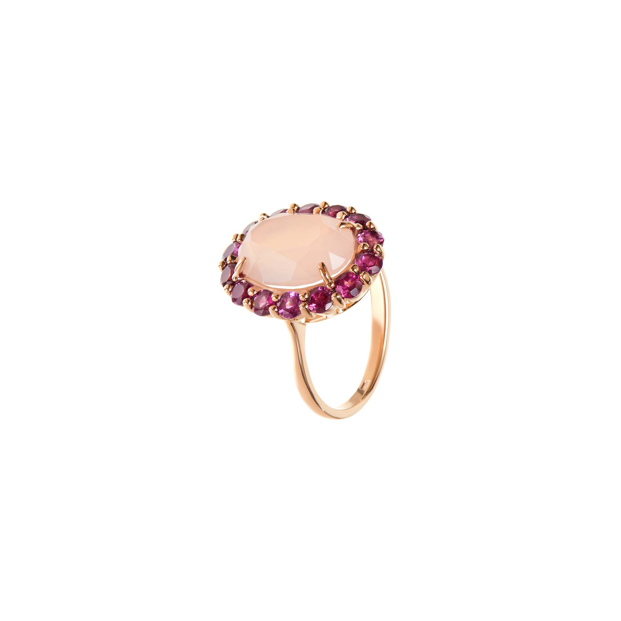 Кольцо Oval Rose Quartz Ring