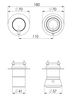 Remer ET92ZPWBCFP Смеситель для душа Remer Element ET92ZPWBCFP, черный брашированный хром