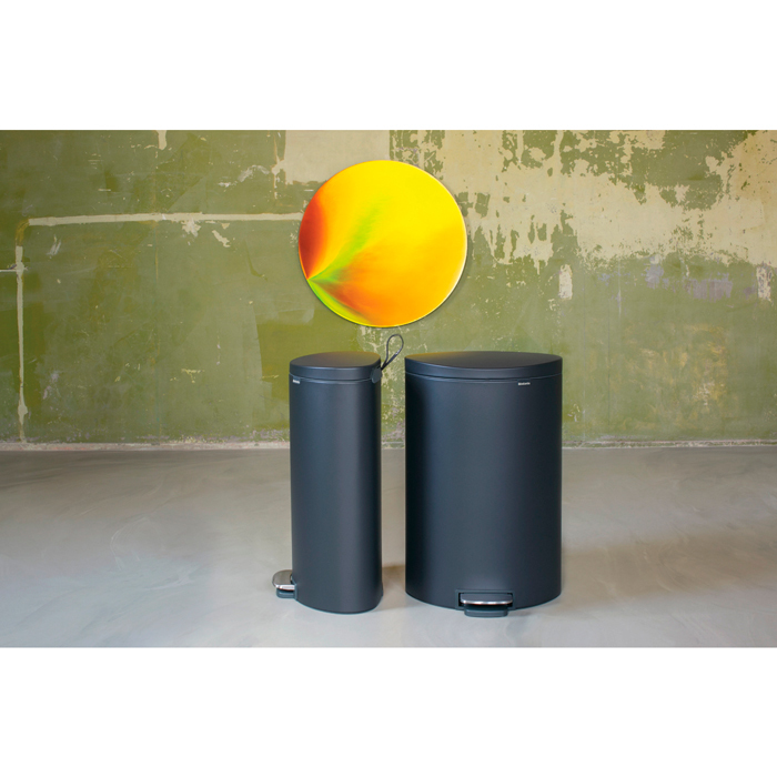 Мусорный бак FlatBack+ (40 л), Минерально-графитовый, арт. 119606 - фото 9