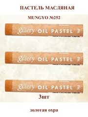 Пастель масляная мягкая профессиональная MUNGYO Gallery Золотая охра №252 (3шт)