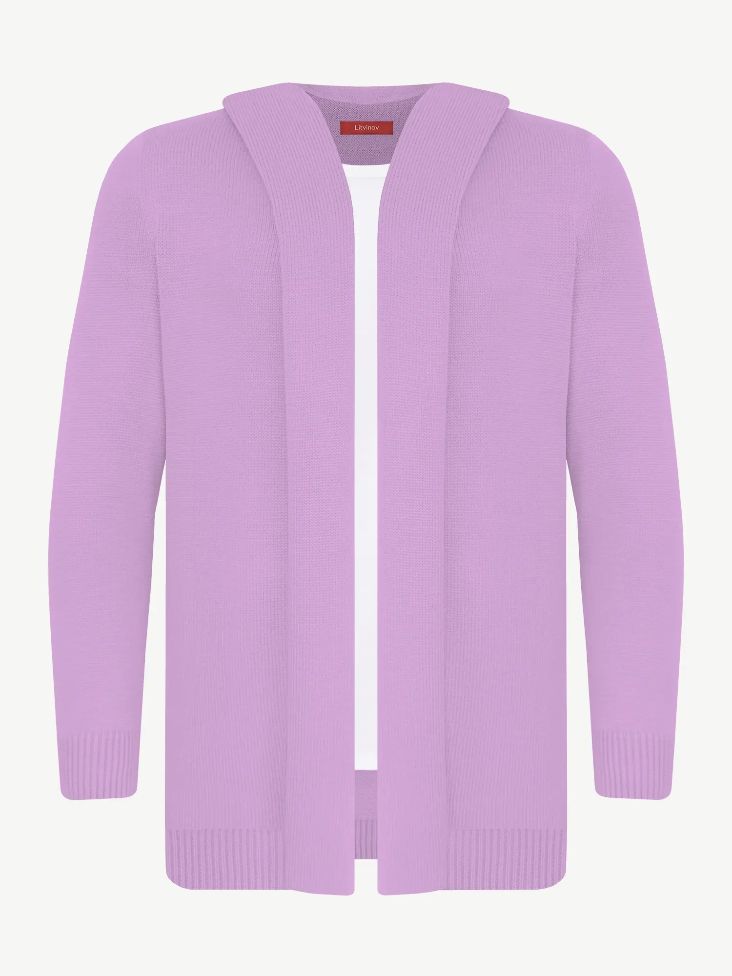 Кардиган с капюшоном из шелка