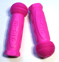 Резиновые ручки ярко-розовые