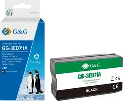 Картридж струйный G&G, аналог HP 3ED71A черный 80ml с чипом