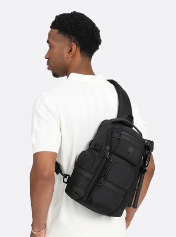 Картинка рюкзак однолямочный Ozuko 9808 Blue - 9