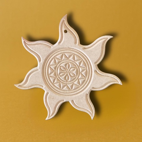 Солнышко в русском стиле , 16*16см , МДФ