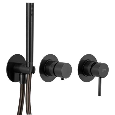 Remer X97D2PWBCFP Смеситель для душа Remer X Style X97D2PWBCFP, черный брашированный хром