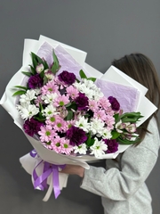 Авторский букет в сиреневой гамме