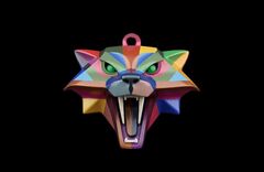 Силиконовый молд Голова ведьмака средняя