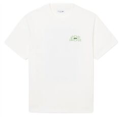 Теннисная футболка Lacoste Printed Cotton - flour