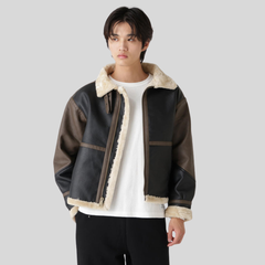 Куртка Alpha Industries Faux Leather B-3 Mod Jacket Espresso (Коричневый)