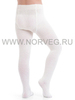 Колготки ажурные из шерсти мериноса Norveg Casual Offwhite детские