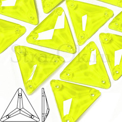 Купить оптом неоновые стразы Neon Yellow Triangle жёлтые треугольники