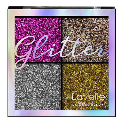 LavelleCollection Тени 4-цветные для век Glitter тон 02 Северное сияние