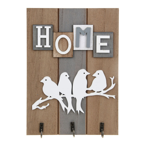 Ключница открытого типа HOME на 3 крючка