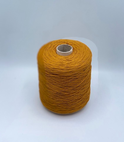 Бобинная пряжа (пр.Италия), art.Cotone, 350м/100 гр. 100%Хлопок, цвет-Охра , арт.34876