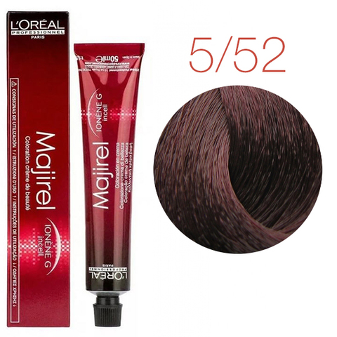 L'Oreal Professionnel Majirel 5.52 (Светлый шатен красное дерево перламутровый) - Краска для волос