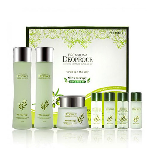 Deoproce Premium Greentea Total Solution 3 Set - Набор для лица уходовый