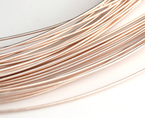 Канитель жесткая розовое золото 1 мм (№1439)