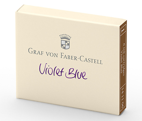 Картриджи с чернилами Graf von Faber-Castell Violet Blue (141106)