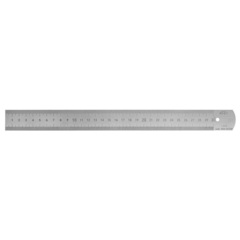 Линейка 500х25х1,0мм Шкала 0,5/1,0мм (кл.1, Сталь) Kinex 1023-25-050