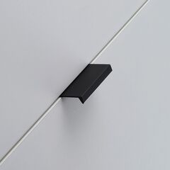 Ручка мебельная алюминевая UA-HEXI 32мм/50мм, черная