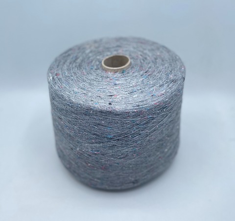Fil-3 (пр.Италия),art-Emerald 2000м/100гр, 50% Вискоза 16% Лен 30% Полиакрил 4% Шелк , цвет- Серый,твид , арт.27848