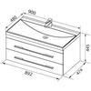 Aquanet 272429 Тумба Верона 90 New цв.черный матовый (272429)
