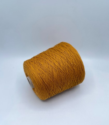 Бобинная пряжа (пр.Италия), art.Cotone, 350м/100 гр. 100%Хлопок, цвет-Охра , арт.34876