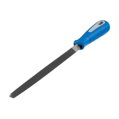 Напильник трехгранный КОБАЛЬТ для заточки ножовок, двухкомпонентная рукоятка, 150мм, подве (247-415)