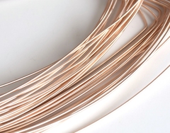 Канитель жесткая розовое золото 1 мм (№1439)