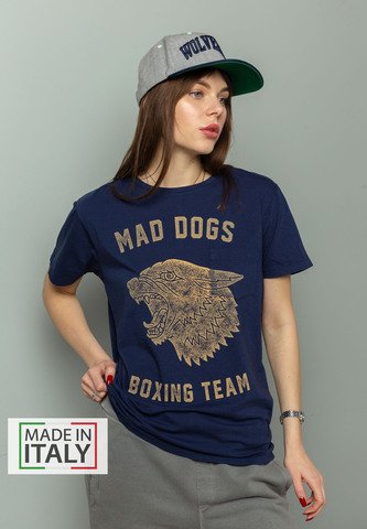 Футболка Bowery NYC "Mad Dogs" Vintage Mood Indigo