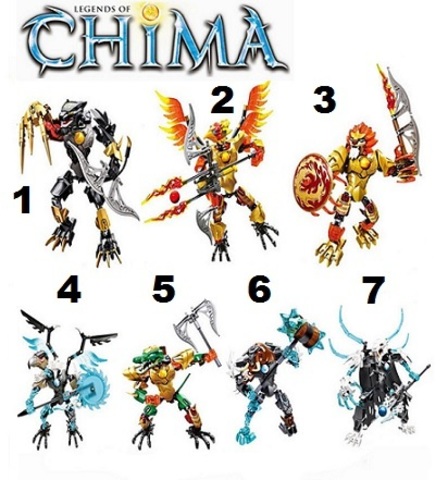 Minifigures Legends of Chima Blocks Building Series 03