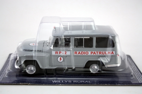 Willys Rural radio Patrulha Brazil 1:43 DeAgostini World's Police Car #60